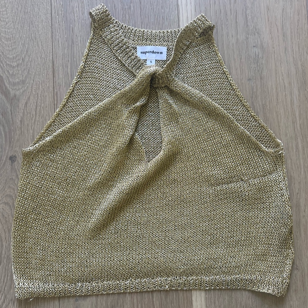 Gold summer top